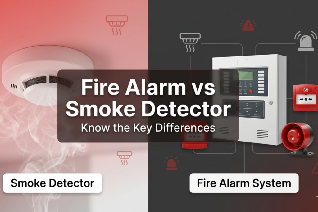 Difference Between Fire Alarm and Smoke Detector: Key Differences Explained